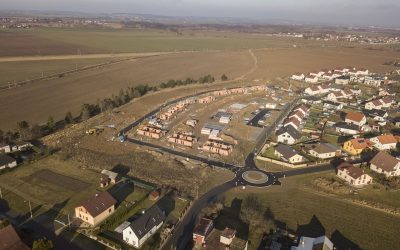 Zelená rezidence Opatovice nad Labem z ptačí perspektivy